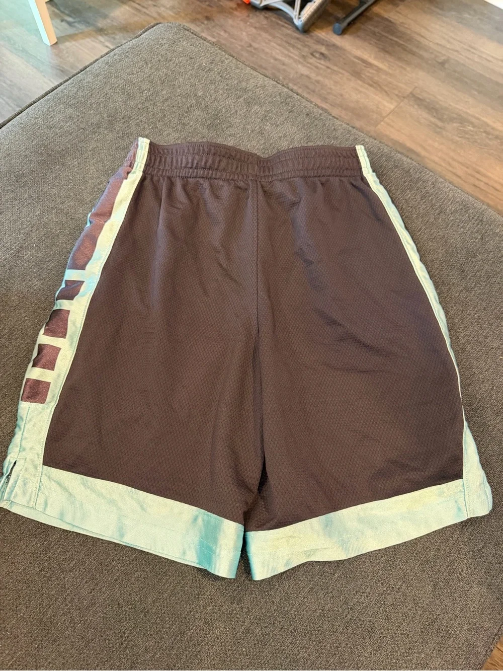 Nike Dri-Fit Navy Athletic Shorts w/ Light Blue Trim & Embroidered Swoosh